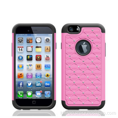 Hybrid Case for iPhone 6 4.7" with Fake Crystal